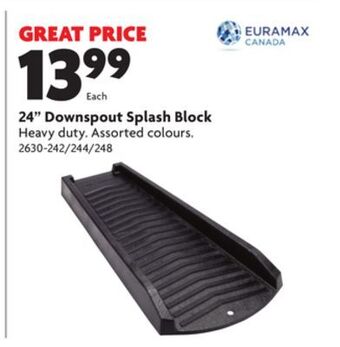 Home Hardware 24 downspout splash block offer