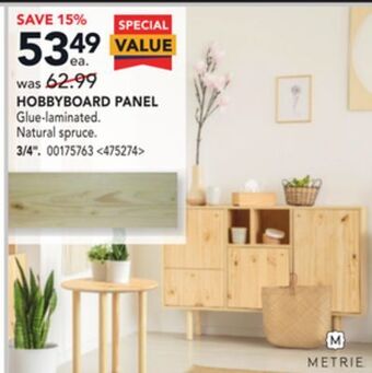 RONA Metrie 3/4 hobbyboard panel offer