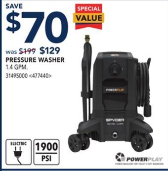 RONA Powerplay pressure washer offer