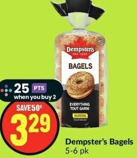 FreshCo Dempster's Bagels 5-6 pk offer