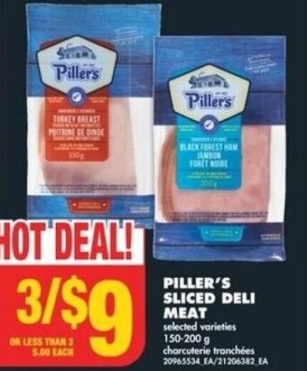 No Frills PILLER'S SLICED DELI MEAT 150-200 g offer