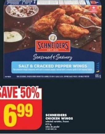 No Frills SCHNEIDERS CHICKEN WINGS offer