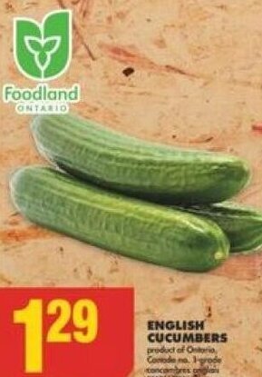 No Frills ENGLISH CUCUMBERS offer