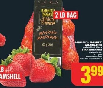 No Frills FARMER'S MARKET MANDARINS or STRAWBERRIES offer