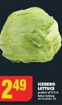 No Frills ICEBERG LETTUCE offer