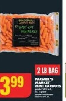 No Frills FARMER'S MARKET MINI CARROTS offer
