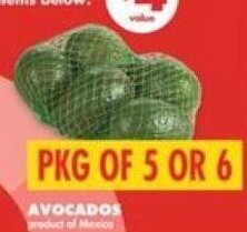 No Frills AVOCADOS offer