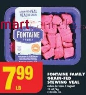 No Frills FONTAINE FAMILY GRAIN-FED STEWING VEAL offer