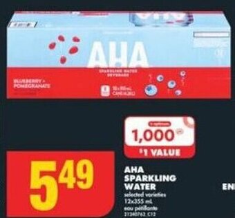 No Frills AHA SPARKLING WATER offer