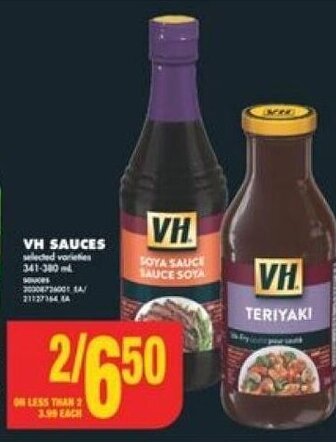 No Frills VH SAUCES offer