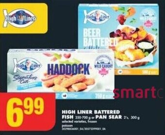 No Frills HIGH LINER BATTERED FISH OR PAN SEAR offer
