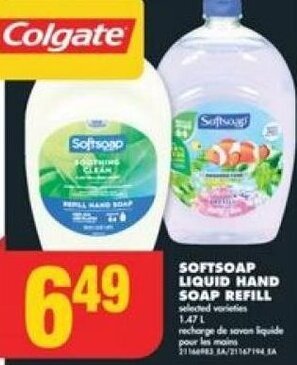 No Frills SOFTSOAP LIQUID HAND SOAP REFILL 1.47L offer