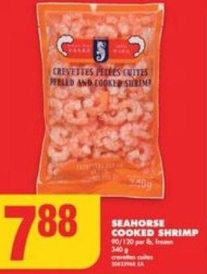 No Frills SEAHORSE COOKED SHRIMP 90/120 offer