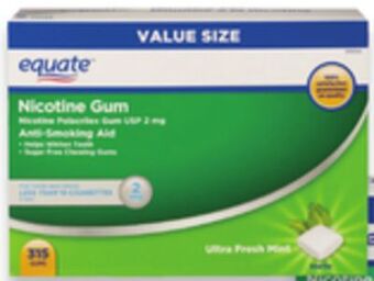 Walmart Equate nicotine gum offer