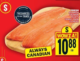 Food Basics FRESH ATLANTIC SALMON FILLETS offer