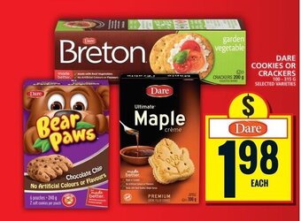 Food Basics DARE COOKIES OR CRACKERS offer