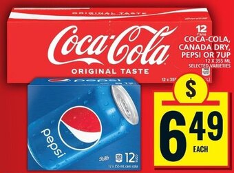 Food Basics COCA-COLA, CANADA DRY, PEPSI OR 7UP offer