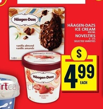 Food Basics HÄAGEN-DAZS ICE CREAM OR NOVELTIES offer