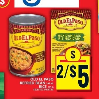 Food Basics OLD EL PASO REFRIED BEAN OR RICE offer