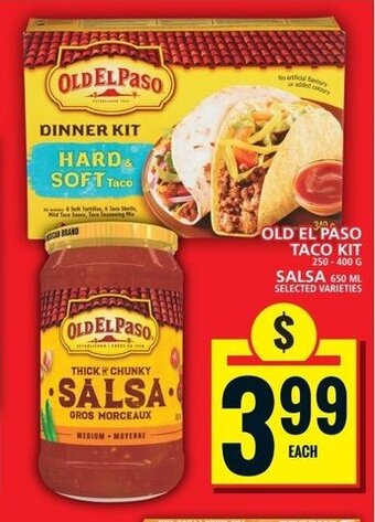 Food Basics OLD EL PASO TACO KIT OR SALSA offer