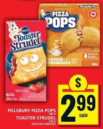 Food Basics PILLSBURY PIZZA POPS OR TOASTER STRUDEL offer
