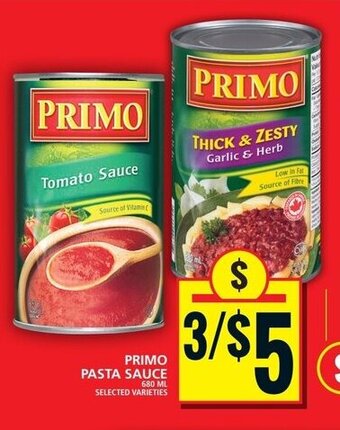 Food Basics PRIMO PASTA SAUCE offer