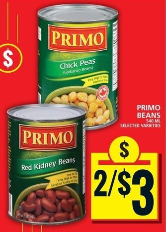 Food Basics PRIMO BEANS offer