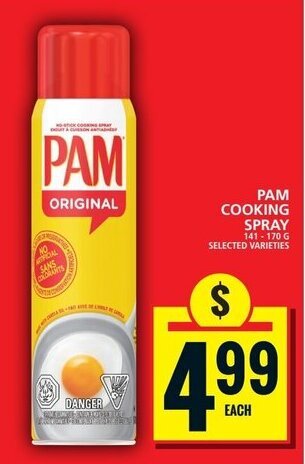 Food Basics PAM COOKING SPRAY offer