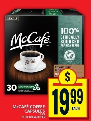 Food Basics MCCAFÉ COFFEE CAPSULES offer