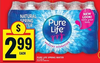 Food Basics PURE LIFE SPRING WATER 24 X 500 ML offer