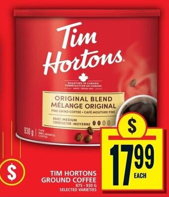 Food Basics TIM HORTONS GROUND COFFEE offer