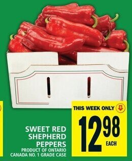 Food Basics SWEET RED SHEPHERD PEPPERS offer