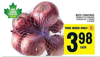 Food Basics RED ONIONS offer