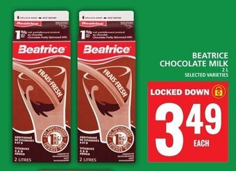 Food Basics BEATRICE CHOCOLATE MILK offer