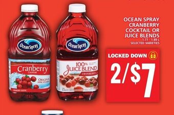 Food Basics OCEAN SPRAY CRANBERRY COCKTAIL OR JUICE BLENDS offer
