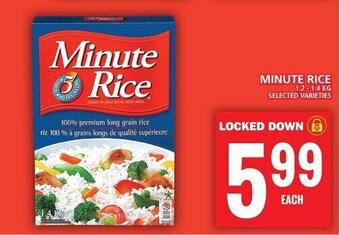 Food Basics MINUTE RICE 1.2 - 1.4 KG offer