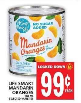 Food Basics LIFE SMART MANDARIN ORANGES offer