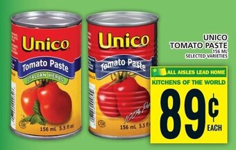 Food Basics UNICO TOMATO PASTE offer