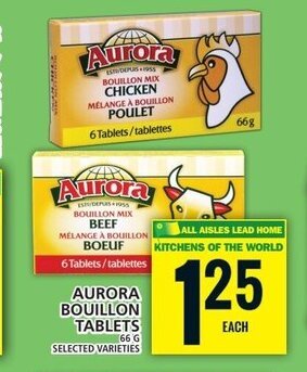 Food Basics AURORA BOUILLON TABLETS offer