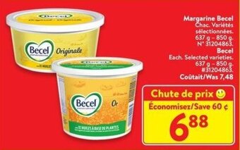 Walmart Margarine Becel offer