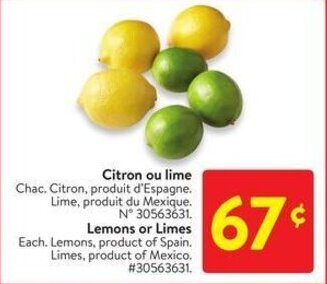 Walmart Lemons or Limes offer