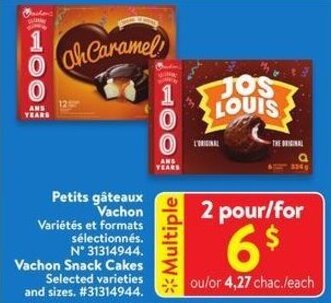 Walmart Vachon Snack Cakes offer