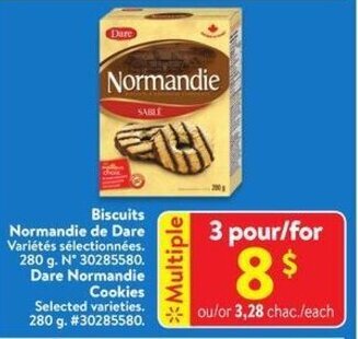 Walmart Dare Normandie Cookies offer