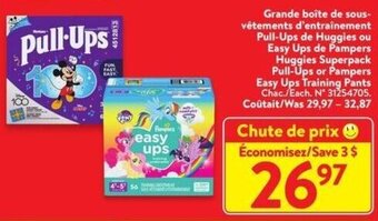 Walmart Huggies Superpack Pull-Ups or Pampers Easy Ups Training Pants offer
