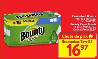 Walmart Bounty Paper Towels offer