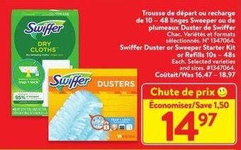 Walmart Swiffer Duster or Sweeper Starter Kit or Refills offer