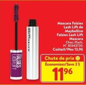 Walmart Maybelline Falsies Lash Lift Mascara offer