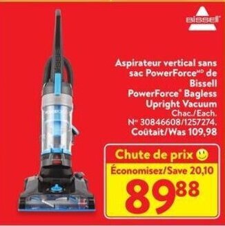 Walmart Bissell PowerForce Bagless Upright Vacuum offer