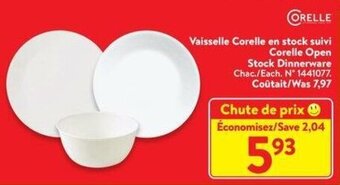 Walmart Corelle Open Stock Dinnerware offer