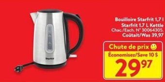 Walmart Starfrit 1.7 L Kettle offer